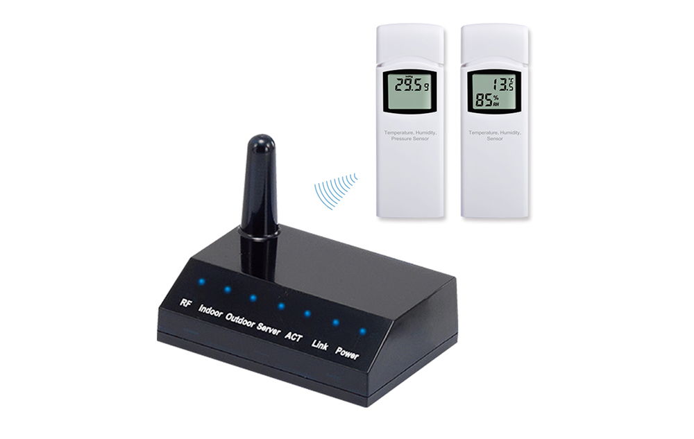 WH2620 IP weather station with tempearture,humidity and barometric